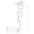 Passion BS014 - Offener Netz-Overall mit Korsett (Rot) - S-L