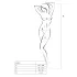 Passion BS017 - Rosenmuster Netz-Set (schwarz) - S-L