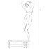 Passion BS020 - Verzierte Offene Overall (Schwarz) - S-L