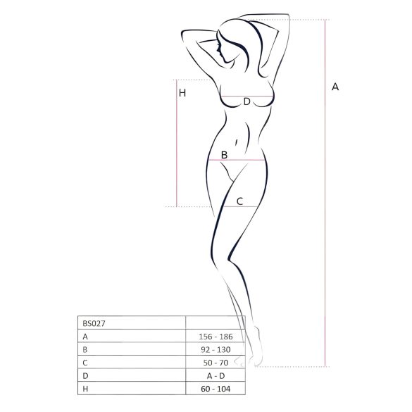 Passion BS027 - Netz-Minikleid (rot) - S-L