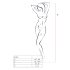 Passion BS031 - Offener Overall (Schwarz) - S-L