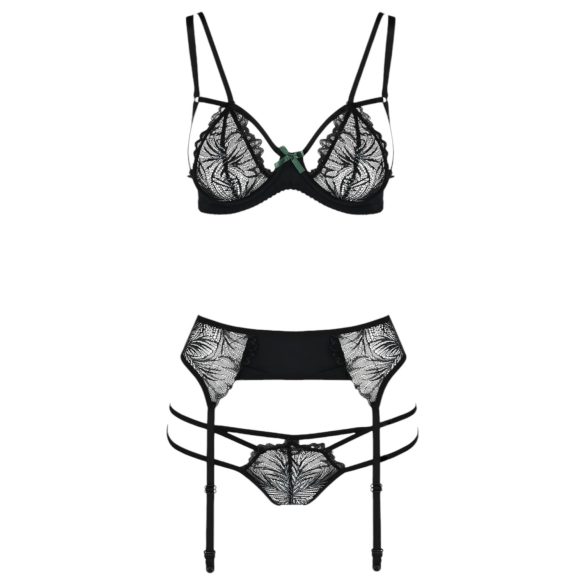 Passion Floris - Dessous-Set (schwarz)
