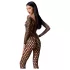 Passion BS077 - Langarm-Netz-Overall (schwarz) - S-L