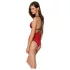 Passion Pfingstrose - Body mit Seitenausschnitt (Rot) - L/XL