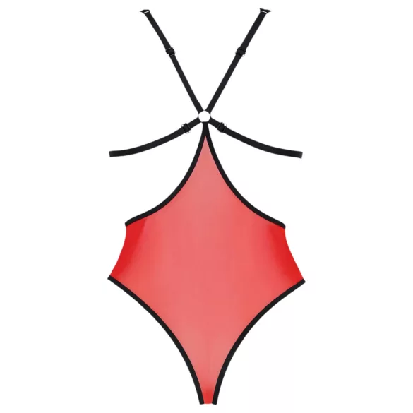 Passion Pfingstrose - Body mit Seitenausschnitt (Rot) - L/XL