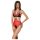 Passion Pfingstrose - Body mit Seitenausschnitt (Rot)