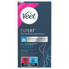   Veet Expert - Anwendungsfertige Wachsstreifen - Trockene Haut (12 Stk.)