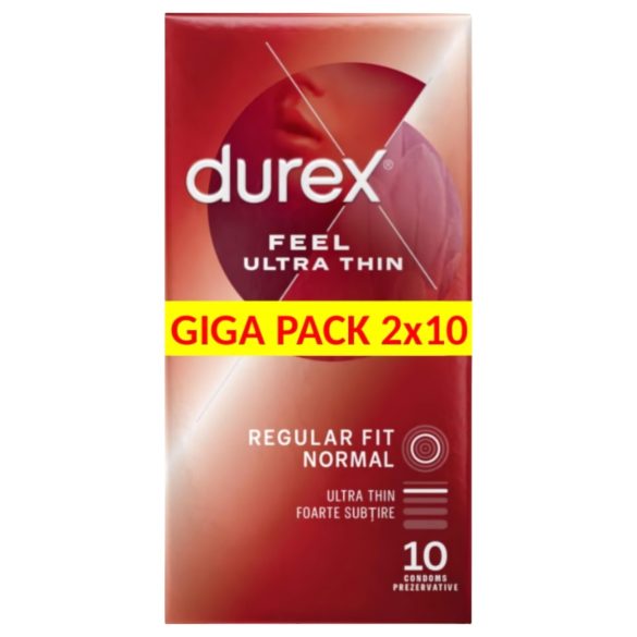 Durex Feel Ultra Thin - Ultra-dünne Kondome für ein natürliches Gefühl (2x10 Stk)