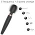 WEJOY Alyssa - akkubetriebener wasserdichter Massagevibrator (schwarz)