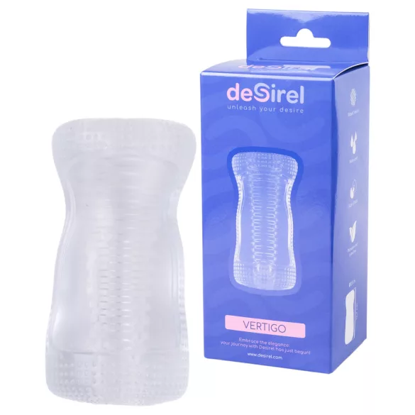 Desirel Vertigo - Masturbator mit gerippter Innenstruktur (transparent)