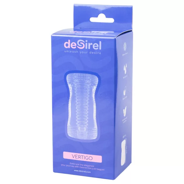 Desirel Vertigo - Masturbator mit gerippter Innenstruktur (transparent)