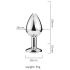 Desirel Pink Jewel S - Analplug (Silber-Pink)