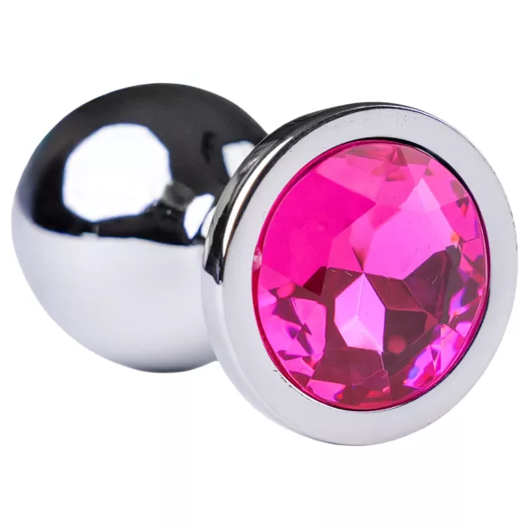 Desirel Pink Jewel S - Anal-Plug (Silber-Rosa)