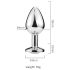 Desirel Pink Jewel M - Anal-Plug (Silber-Rosa)