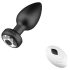 Desirel Easy Obsidian - Akku-Radio Analdildo (Schwarz)