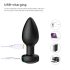 Desirel Easy Obsidian - Akku-Radio Analdildo (Schwarz)