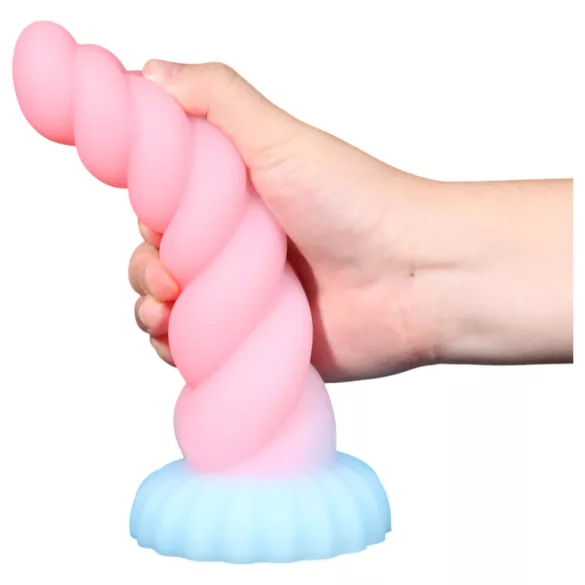 OgazR - Leuchtendes Einhorn-Dildo - 22cm (Regenbogen)