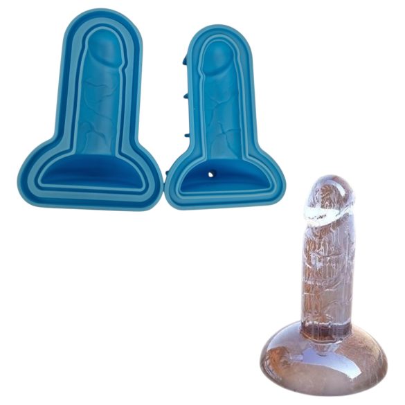 Dildo-Eiswürfelform (blau)