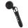 Gebogener, wiederaufladbarer Vibrator-Massagestab (schwarz)