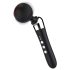 Gebogener, wiederaufladbarer Vibrator-Massagestab (schwarz)
