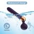 Gebogener, wiederaufladbarer Vibrator-Massagestab (schwarz)