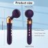 Gebogener, wiederaufladbarer Vibrator-Massagestab (schwarz)