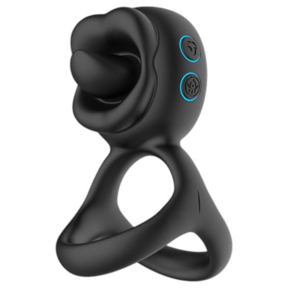 Biu-Biu - Penisring und klitorale Vibratorlecker (schwarz)