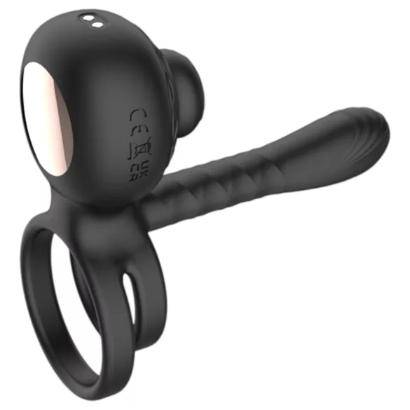 Biu-Biu - Penisring und Partnervibrator (schwarz)