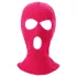 Balaclava - gestrickte Sturmhaube mit 3 Öffnungen (dunkelpink)