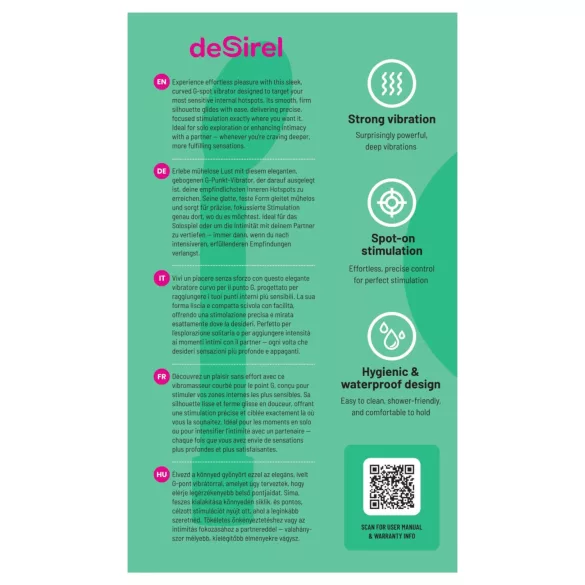 Desirel - gebogener G-Punkt-Vibrator (rosa)