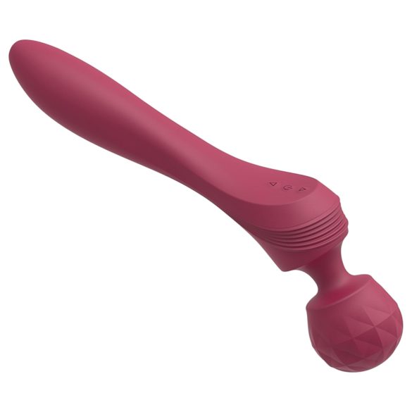 Lonely - gebogener Massagestab Vibrator (rot)