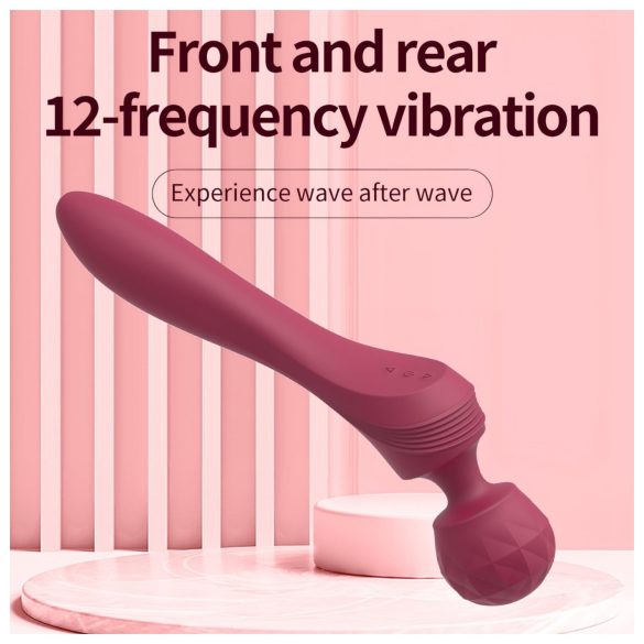 Lonely - gebogener Massagestab Vibrator (rot)