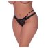 Magic Silk - Doppelträger Spitze-Tanga (Schwarz)
