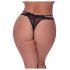 Magic Silk - Doppelträger Spitze-Tanga (Schwarz)