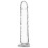 Addiction Crystal - Saugfuß-Dildo (transparent) - 18cm