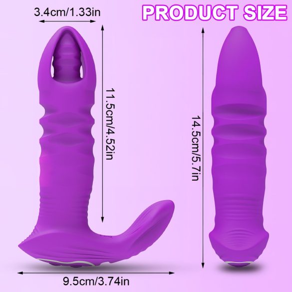 AlvUp - Intelligenter Stoß Analdildo (Lila)