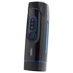   Leten SM320 - stöhnender, stoßender, wärmender Masturbator (schwarz)