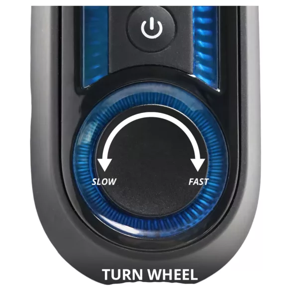 Leten SM320 - stöhnender, stoßender, wärmender Masturbator (schwarz)