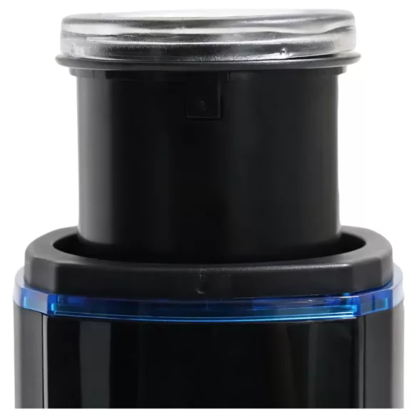 Leten SM320 - stöhnender, stoßender, wärmender Masturbator (schwarz)