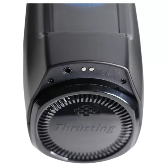 Leten SM320 - stöhnender, stoßender, wärmender Masturbator (schwarz)