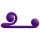Snail Vibe Duo - Akku, 3in1 stimulierender Vibrator (Lila)