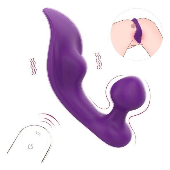 Sex HD Chomper - Wasserfester Klitoris- und Analvibrator (Lila)
