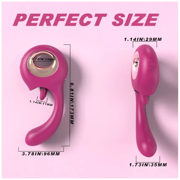 Sex HD - Leck- und G-Punkt-Vibrator (rot)