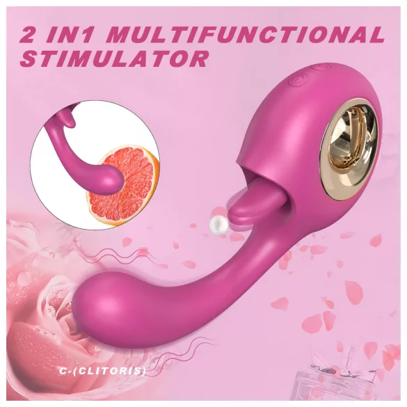 Sex HD - Leck- und G-Punkt-Vibrator (rot)