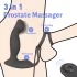 Sex HD Virgil - Prostata-Vibrator mit Penis- und Hodenring (schwarz)