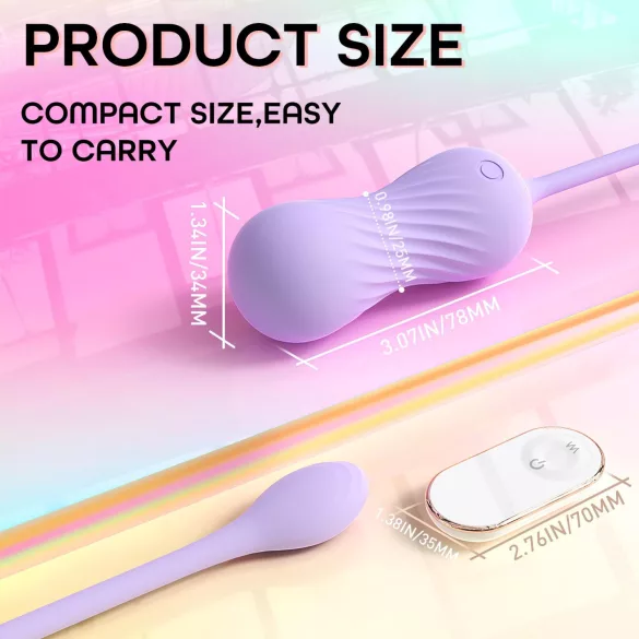 Sex HD Twist Egg - stoßender vibrierender Eier (lila)