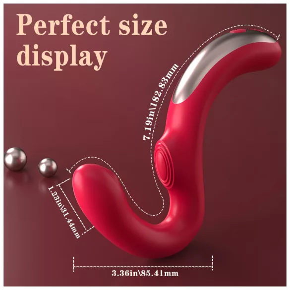 SEX HD Genie - G-Punkt und Klitorisstimulator (rot)