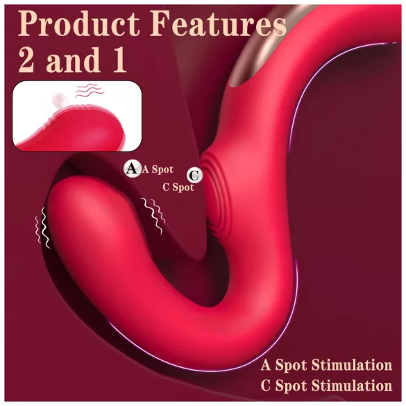 SEX HD Genie - G-Punkt und Klitorisstimulator (rot)