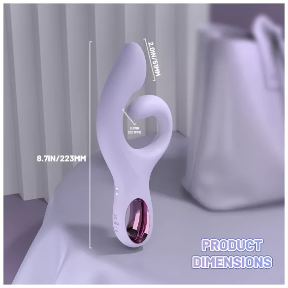 Sex HD - G‑Punkt-Vibrator mit Klitorisstimulator (lila)