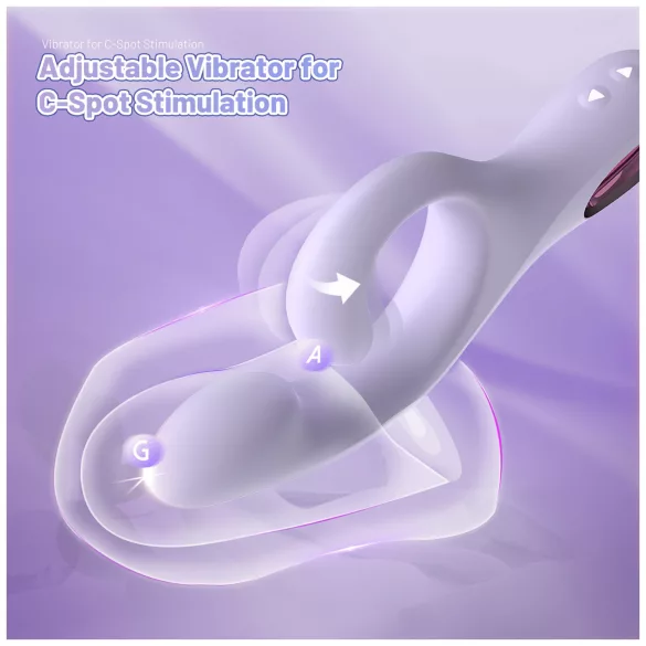 Sex HD - G‑Punkt-Vibrator mit Klitorisstimulator (lila)